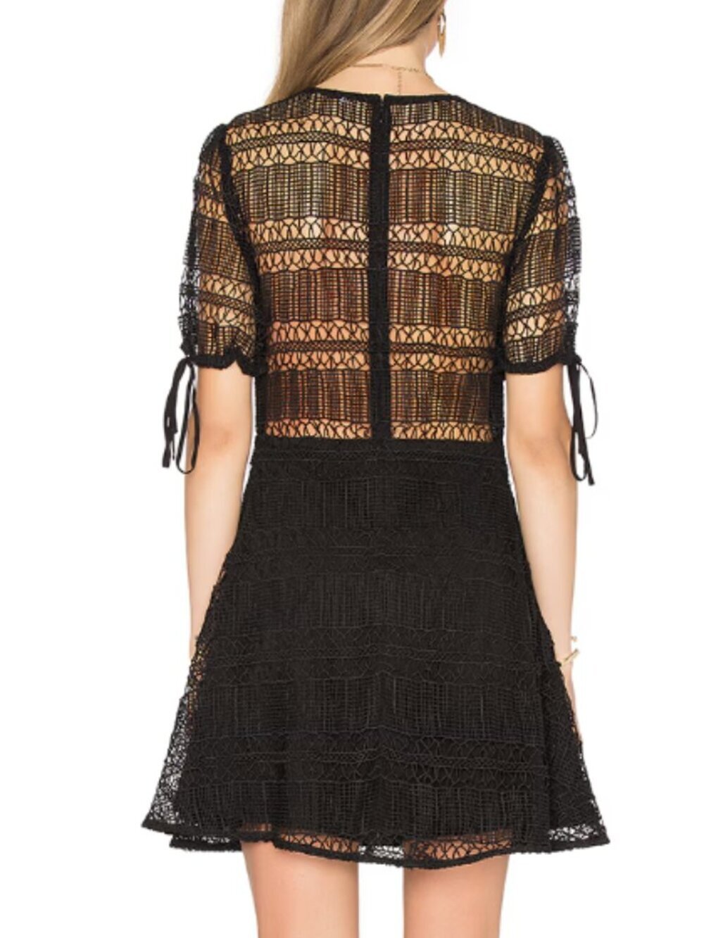 Tularosa $238 PTP 18 Eden Lace Dress in Black - Picture 2 of 8